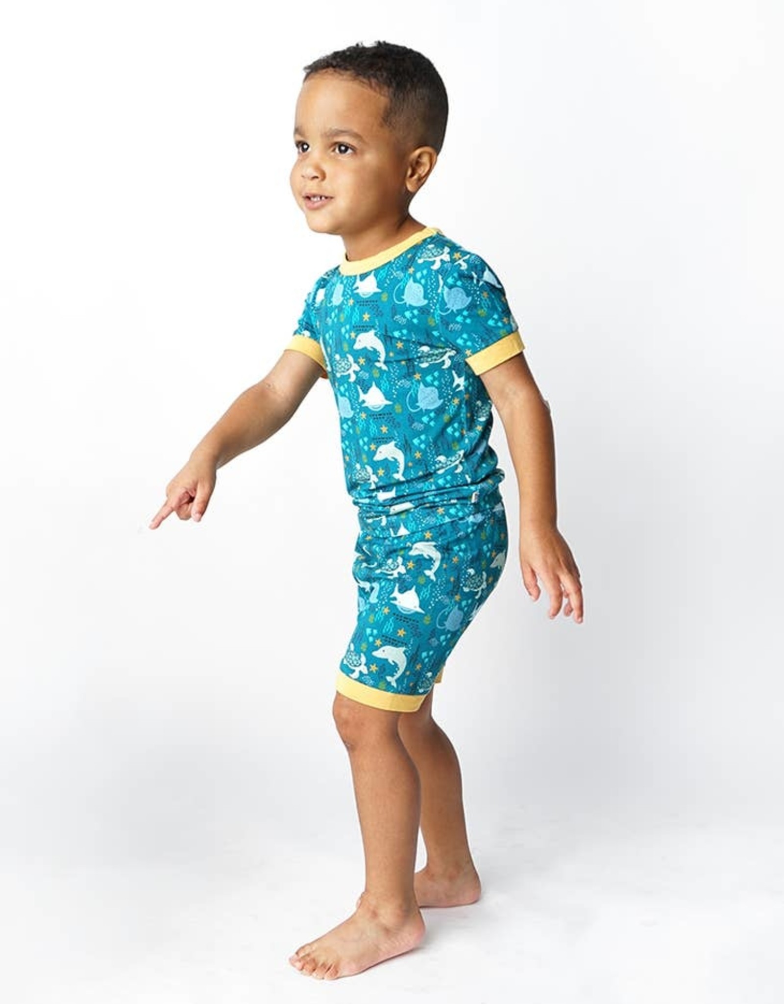 Ocean Friends Bamboo PJ's w/ shorts 3T