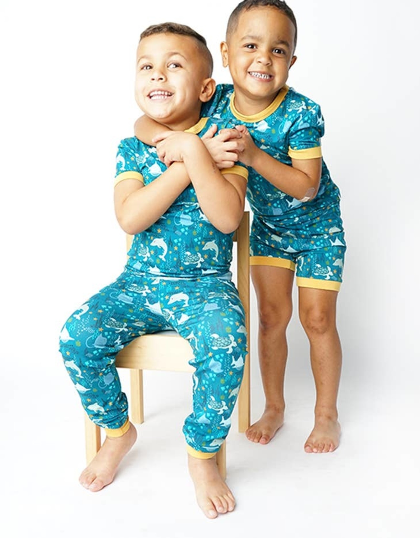 Ocean Friends Bamboo PJ's w/ shorts 3T