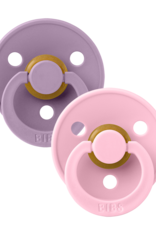 BIBS BIBS Latex Pacifier 2 pk (girl & boy)