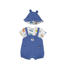 Mayoral Baby Dungaree Pup and Hat Set