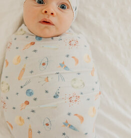 Copper Pearl Cosmos Swaddle Blanket