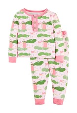 Mud Pie Pink Golf Pajama Set