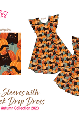 Love and Sprinkles Perfect Pumpkin Ruffle Slv Dress