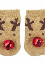 Mud Pie Christmas Chenille Jingle Toe Socks