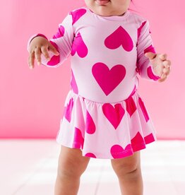 Bums & Roses Perfectly Pink Ruffle Dress