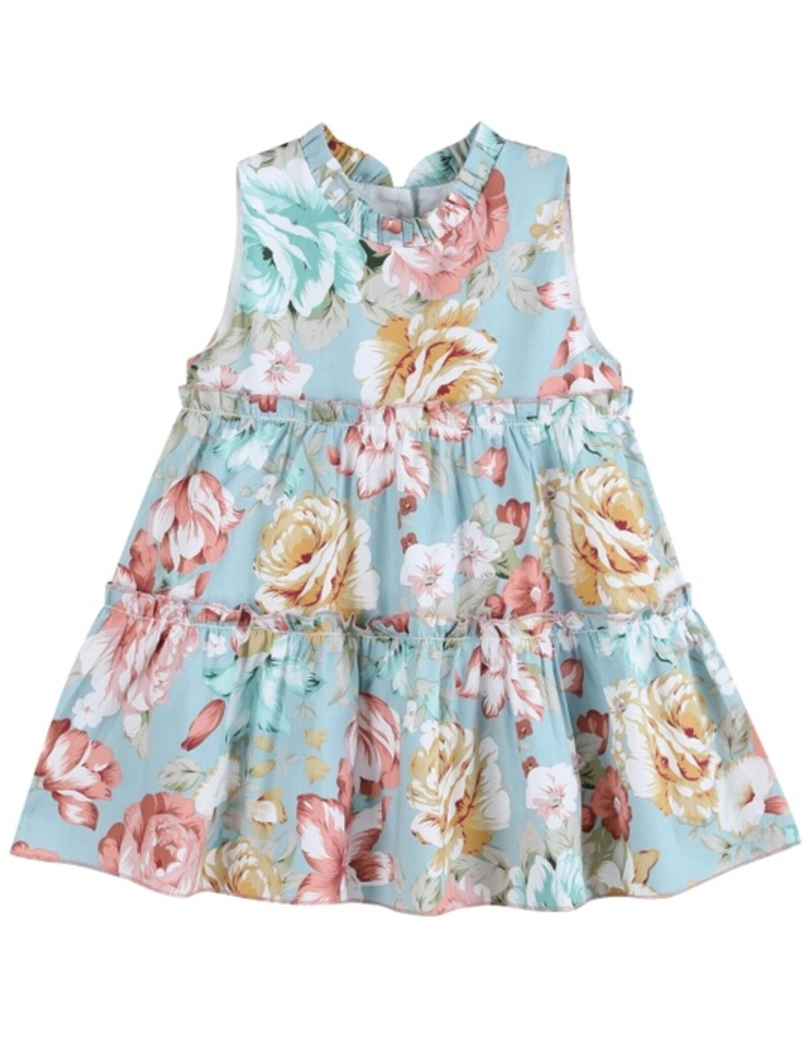 Floral Print Ruffle Tiered Dress