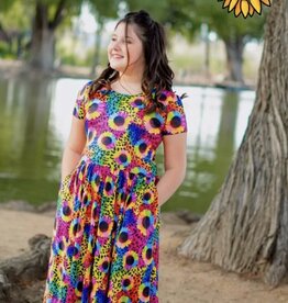 Love & Sprinkles Sunflower Ruffle Dress Coolflex