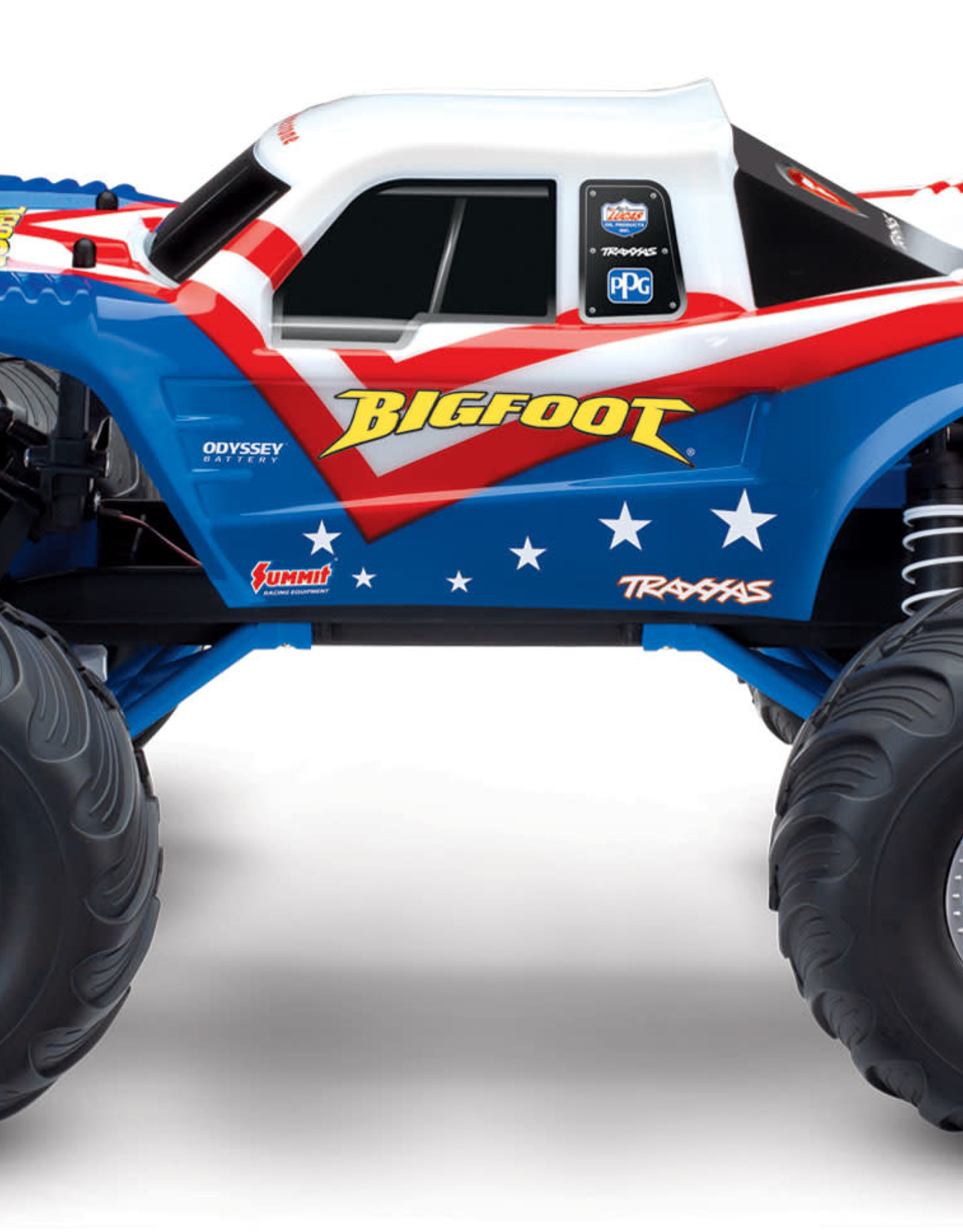 Traxxas TRA36084-1 Red White & Blue Bigfoot 1/10 Scale 2WD RTR Monster Truck