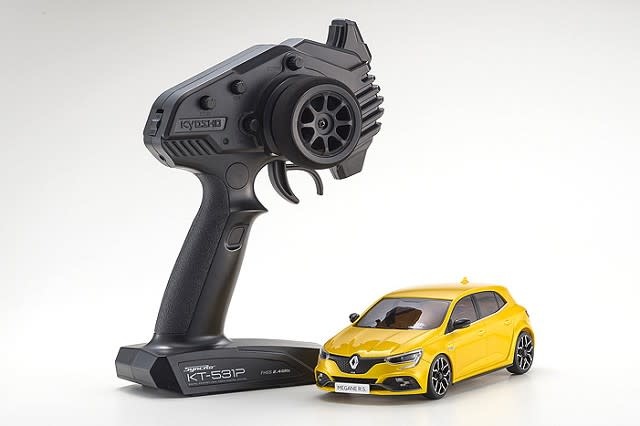 京商 MINI-Z ルノーメガーヌ　RCカーセット KYO32421Y-B MINI-Z FWD RENAULT MEGANE R.S. Yellow MA-03F RS