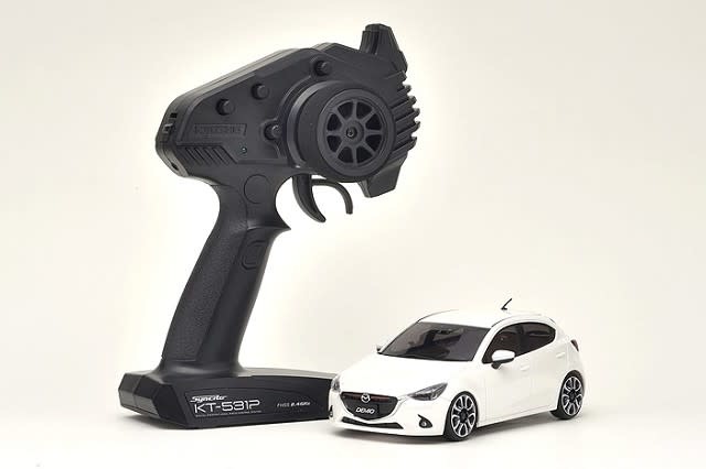 KYO32422WP-B MINI-Z FWD MA-03F Mazda 2 White Pearl Mica RS