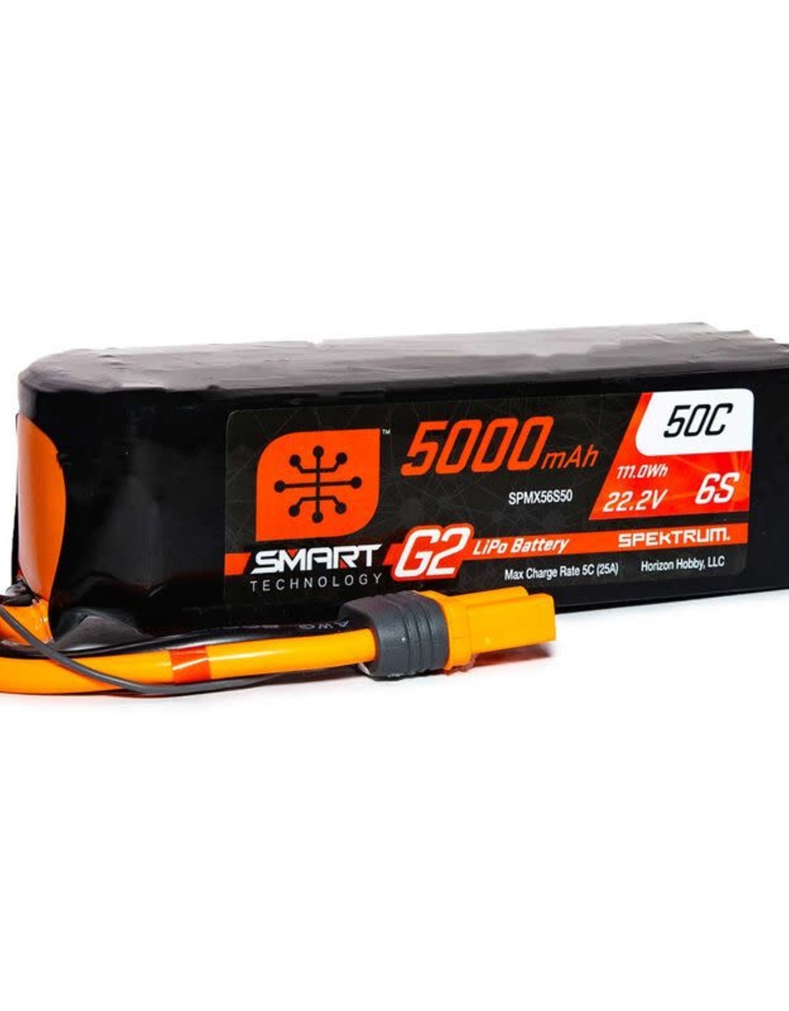 spektrum SPMX56S50 22.2V 5000mAh 6S 50C Smart LiPo G2: IC5