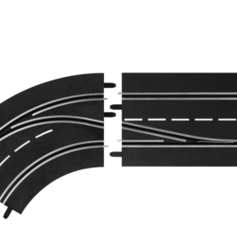 carrera CAR30362 Lane Change Curve, Left (In to Out), Digital 124/132
