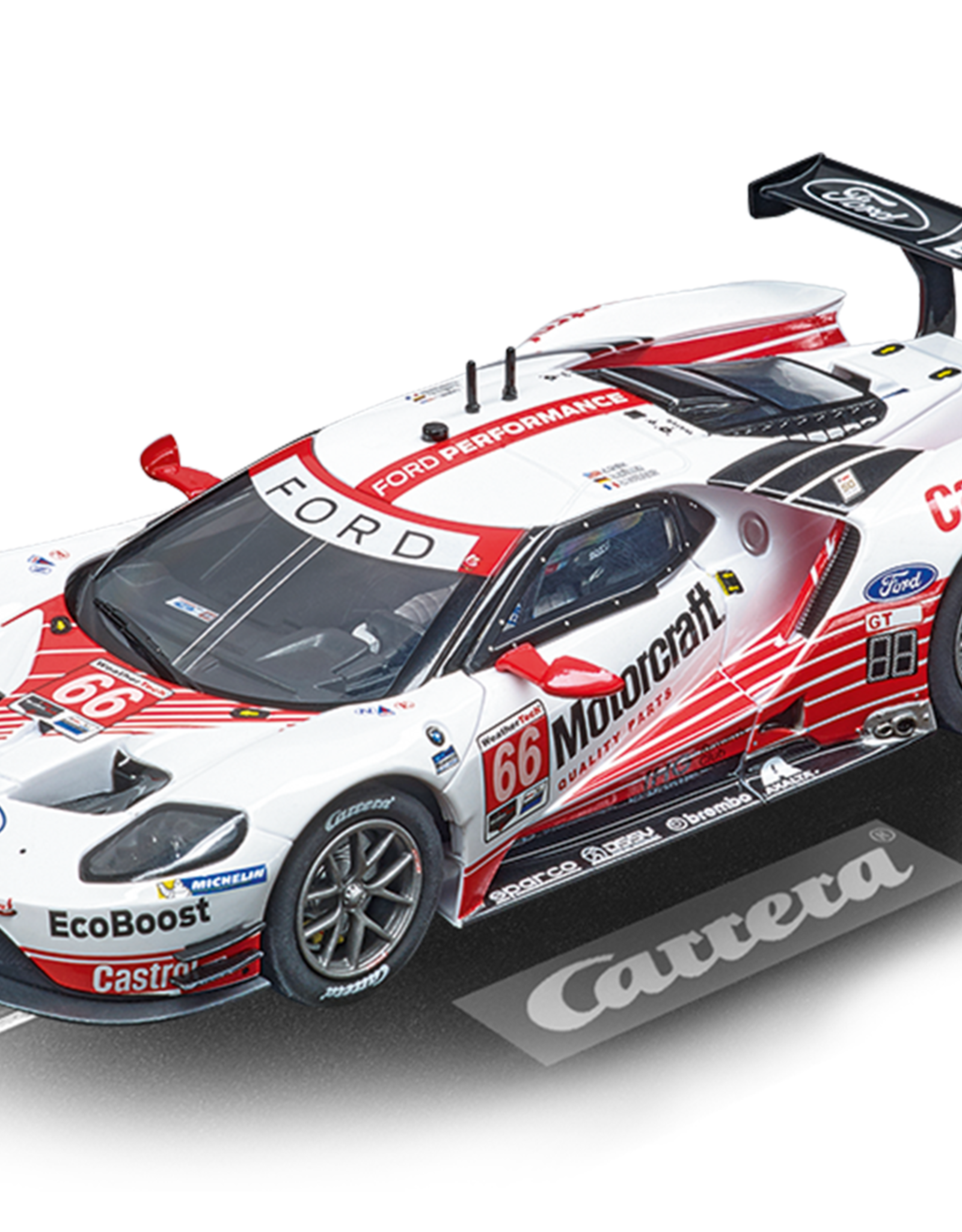 carrera CAR30913 Ford GT Race Car No.66, Digital 132 w/Lights