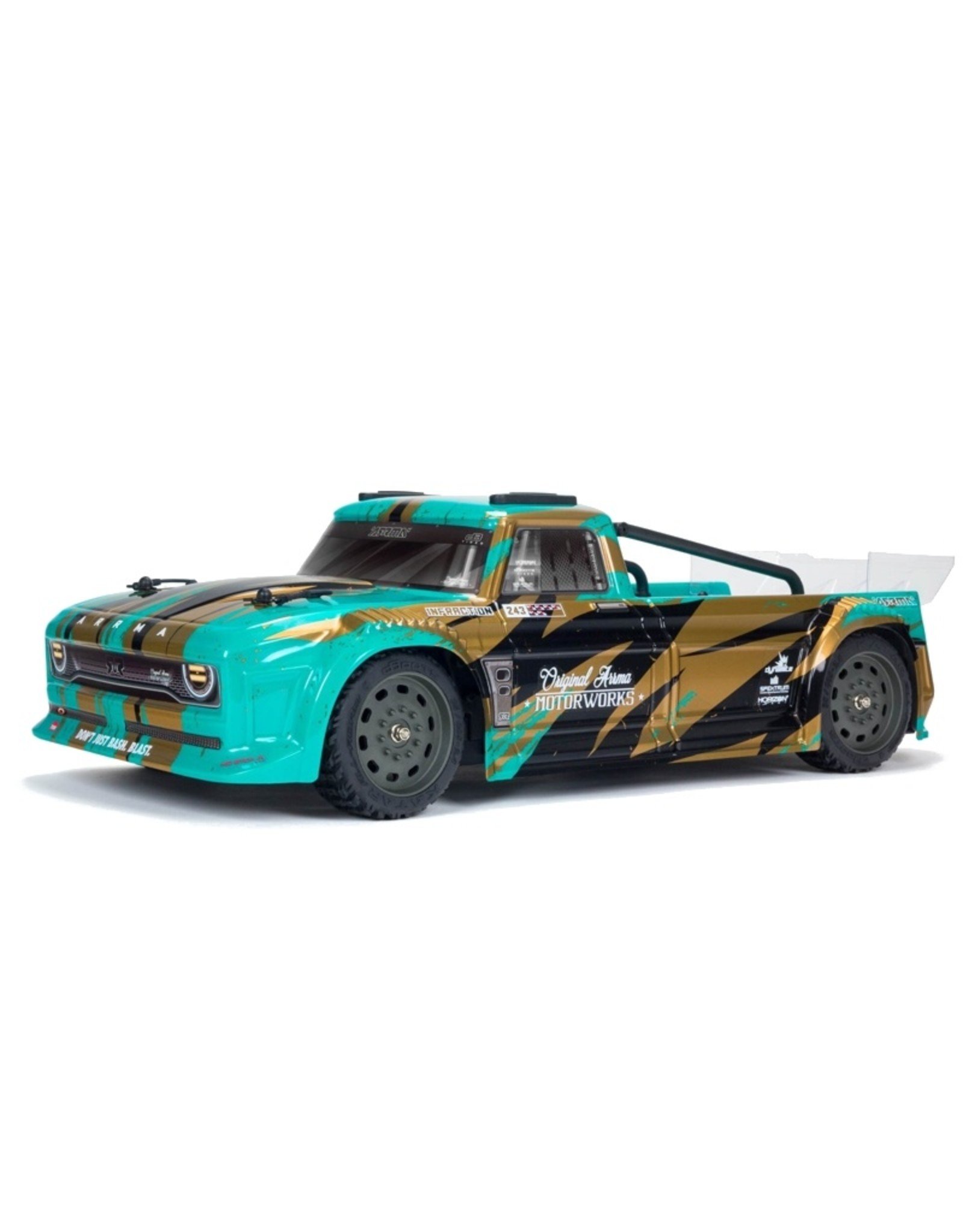 Arrma ARA4215V3T2		INFRACTION 4X4 MEGA 1/8th Resto-Mod Truck TEAL/BRONZE