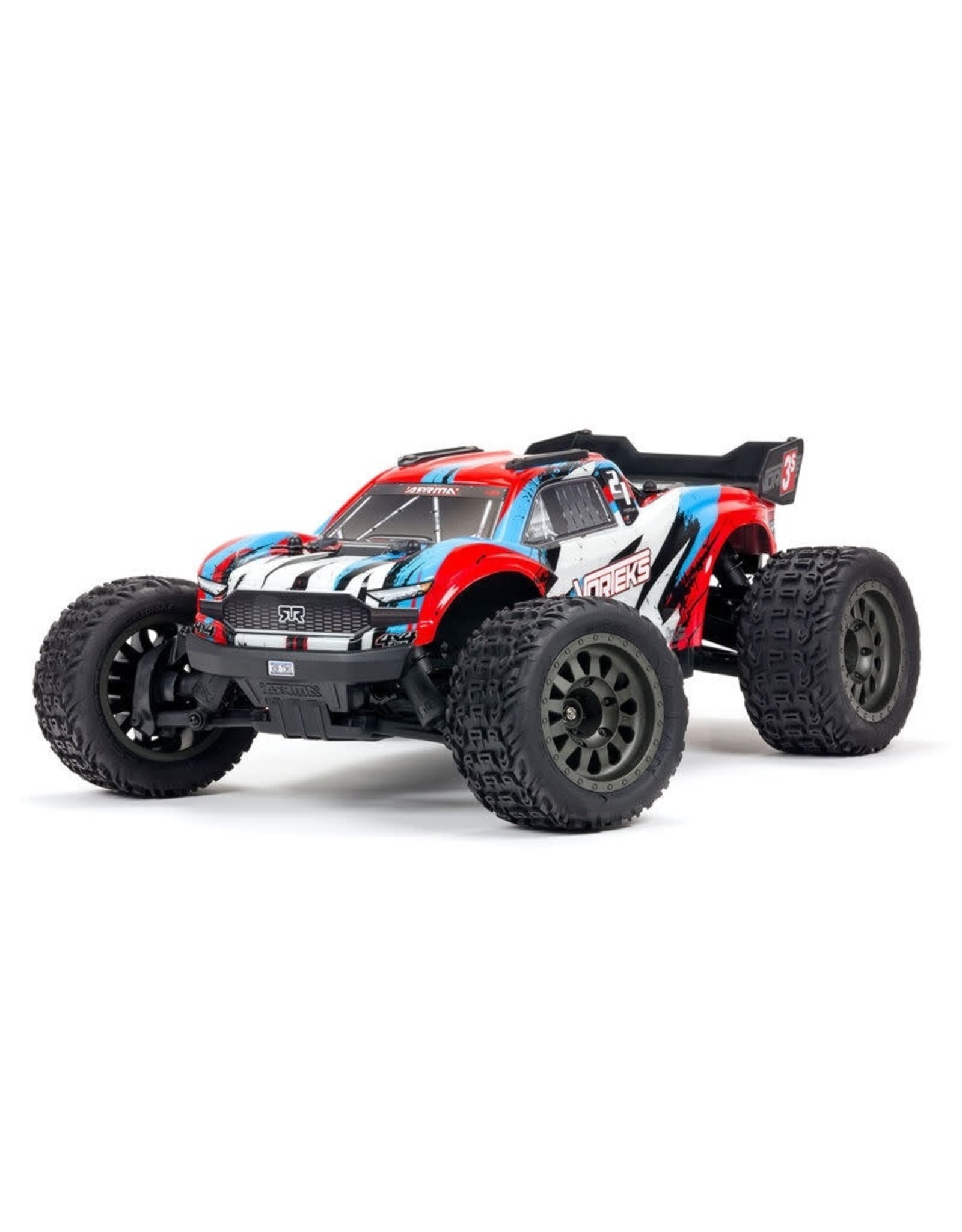 Arrma ARA4305V3T1 VORTEKS 4X4 3S BLX 1/10th Stadium Truck (Red)