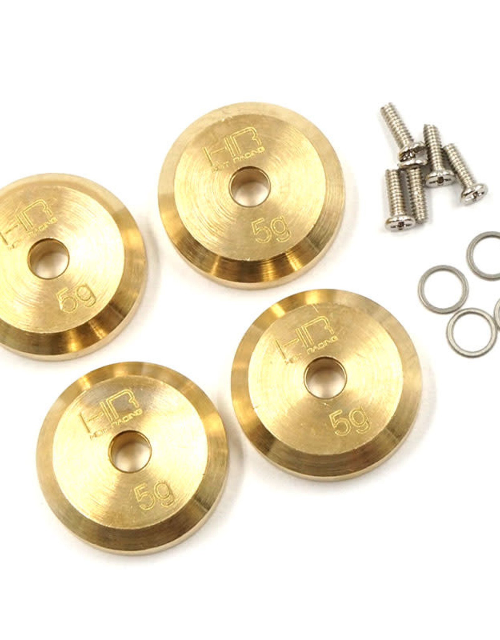 Hot Racing HRASXTF2604H +4mm Steel Axles BRASS WEIGHT SCX24