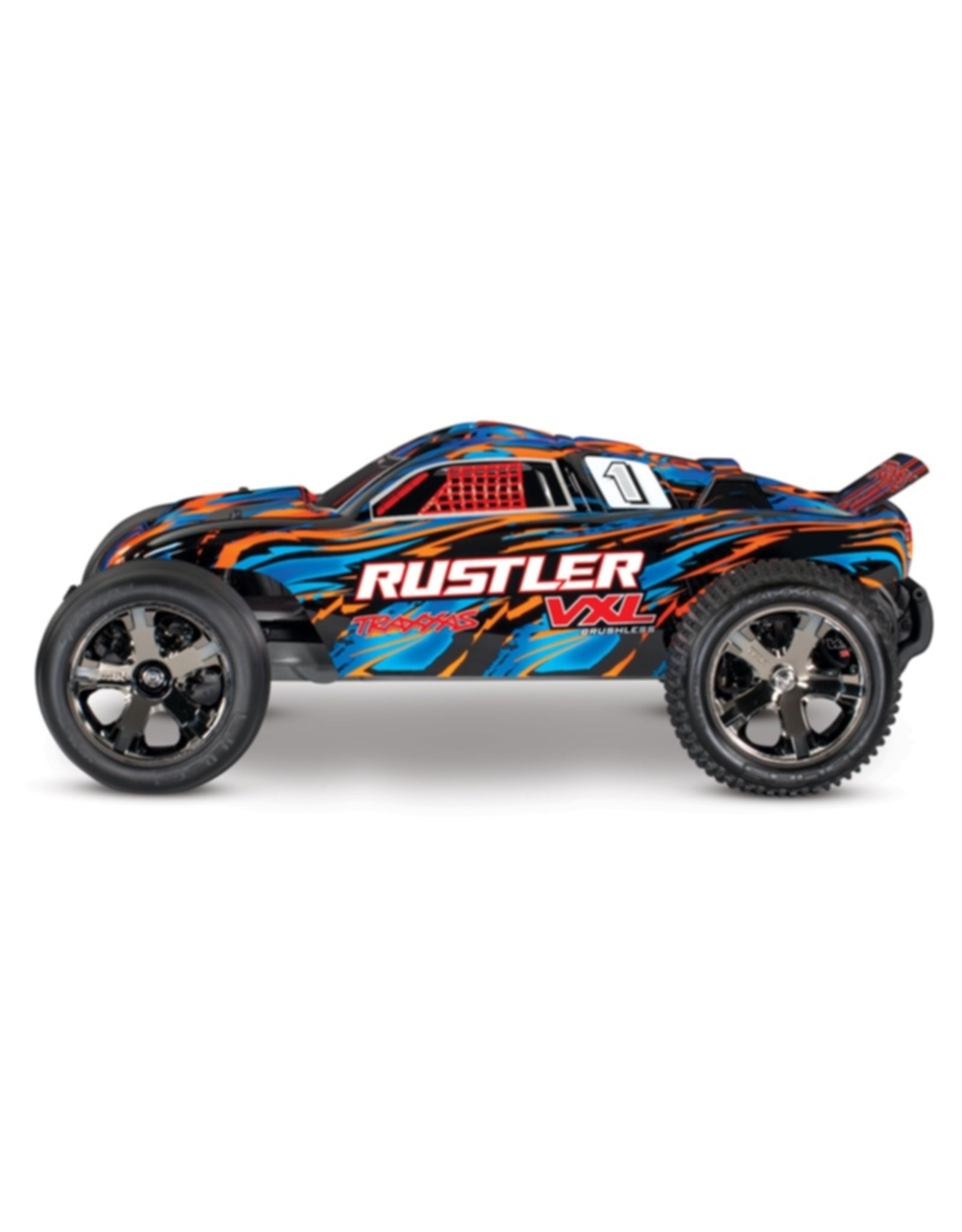 Traxxas TRA37076-4 orange RUSTLER VXL RTR W/TSM