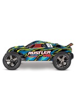Traxxas TRA37076-4 YELLOW Rustler VXL 1/10 Scale Stadium Truck (battery and charger sold separately)