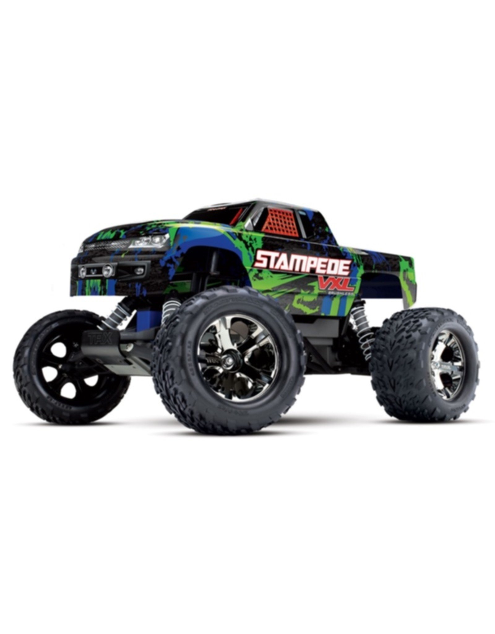 Traxxas TRA36076-4 GREEN Stampede VXL 1:10 Scale 2wd Monster Truck
