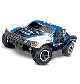 Traxxas TRA68086-4 Blue 1/10 Slash 4X4 VXL Brushless w/ TSM