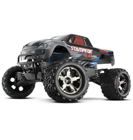 Traxxas TRA67086-4 Silver Stampede® 4X4 VXL : 1/10 Scale Monster Truck. Ready-to-Race® with TQi Traxxas Link™ Velineon® VXL-3s brushless ESC (fwd/rev), and Traxxas Stability Management (TSM)