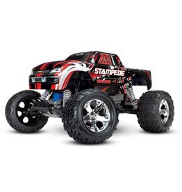 Traxxas TRA36054-4 RED Stampede : 1/10 Scale Monster Truck (Battery & DC Charger NOT Included)