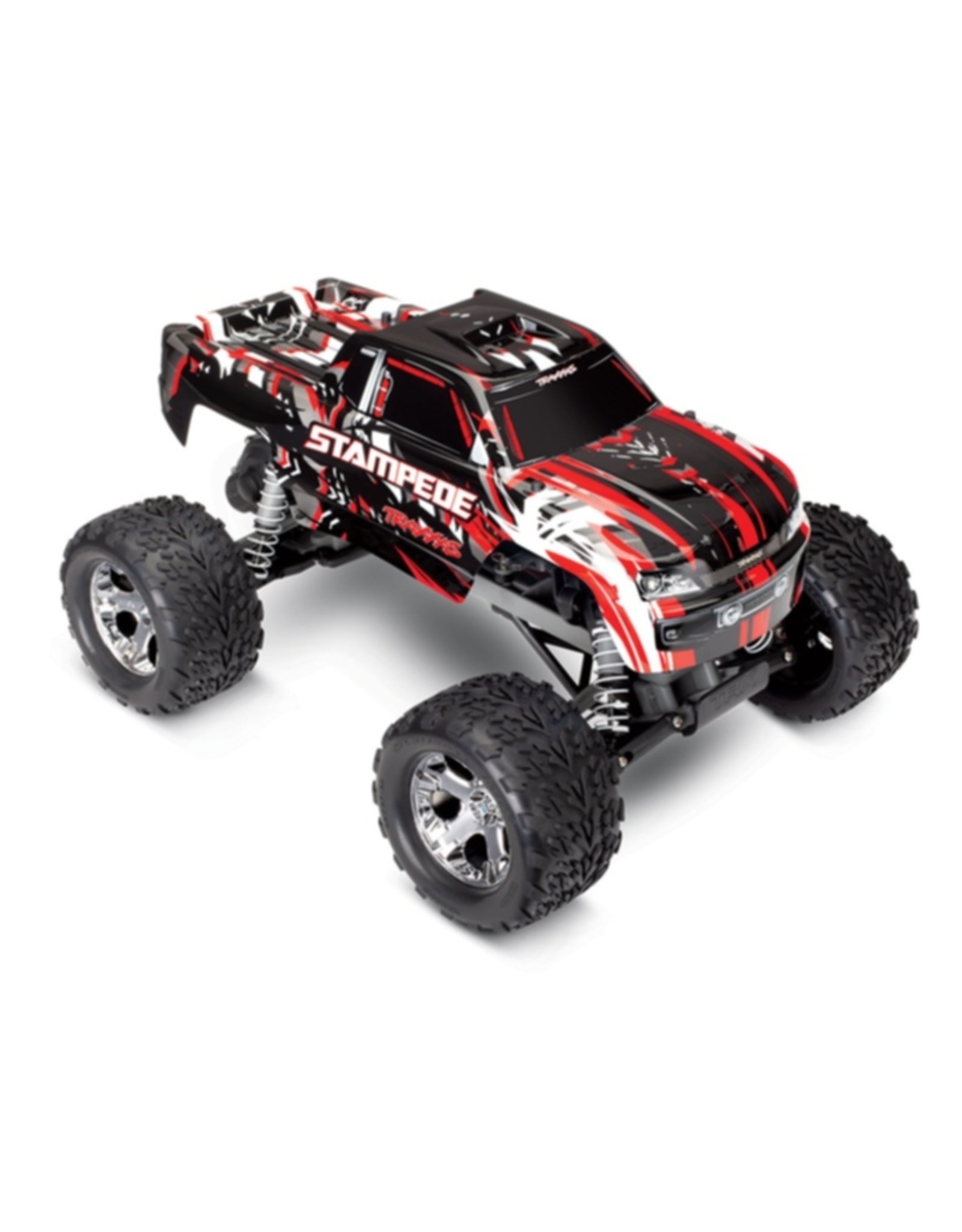 Traxxas TRA36054-4 RED Stampede : 1/10 Scale Monster Truck (Battery & DC Charger NOT Included)