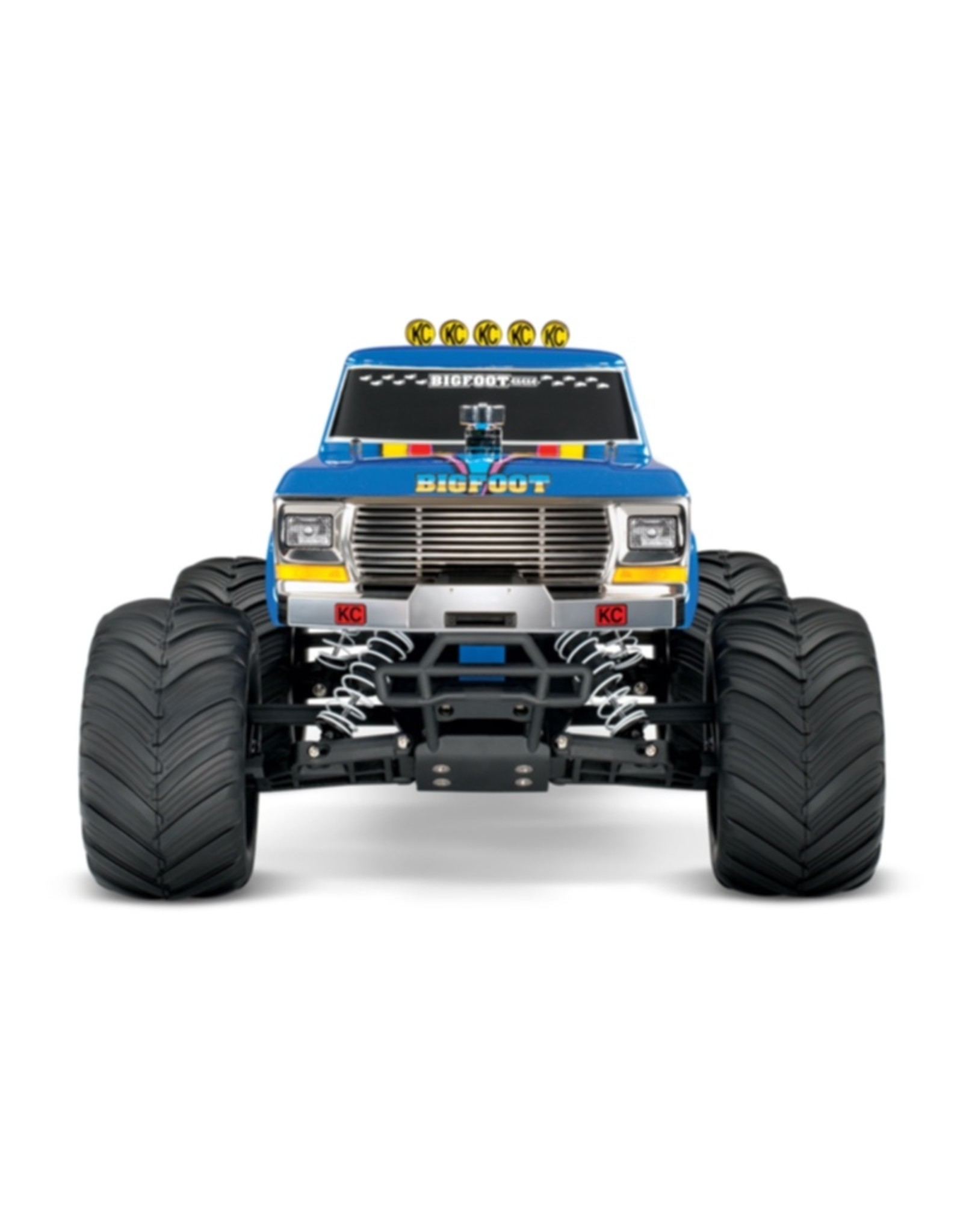 Traxxas TRA36034-1 Blue X  Bigfoot 1/10 Scale Truck RTR Retro Blue Flame