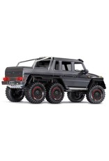 Traxxas TRA88096-4 SILVER TRX-6™ Scale and Trail™ Crawler with Mercedes-Benz® G 63® AMG Body: 1/10 Scale 6X6 Electric Trail Truck. Ready-to-Drive® with TQi Traxxas Link™ Enabled 2.4GHz Radio System, XL-5 HV ESC (fwd/rev), and Titan® 550 motor.