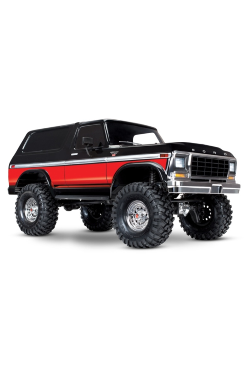 TRA82046-4 Red & Black TRX-4 W/ Bronco Body - HobbyQuarters