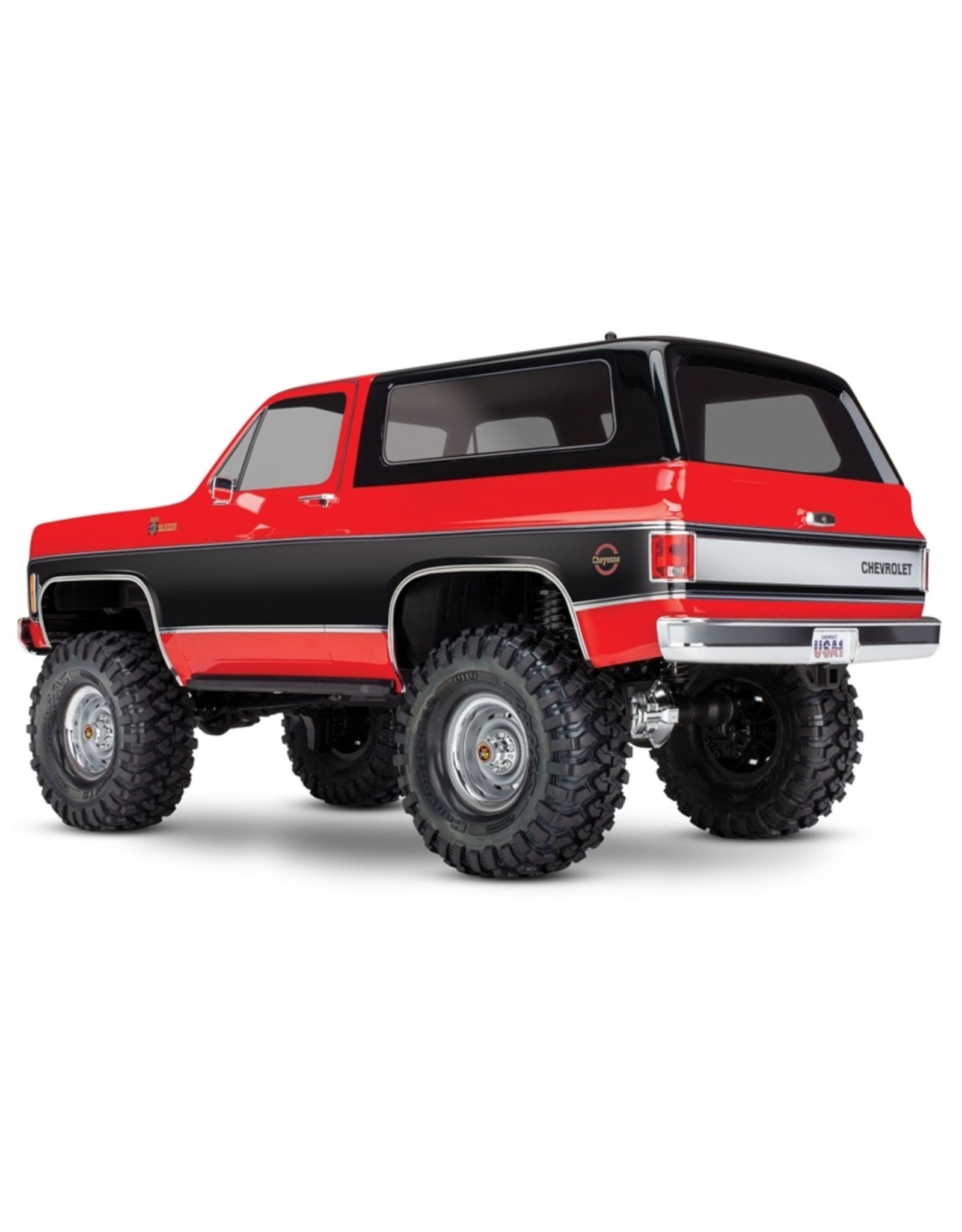 TRA TRA82076-4 Red - TRX-4® Scale and Trail® Crawler with 1979 Chevrolet Blazer Body: 1/10 Scale 4WD Electric Truck. Ready-to-Drive®