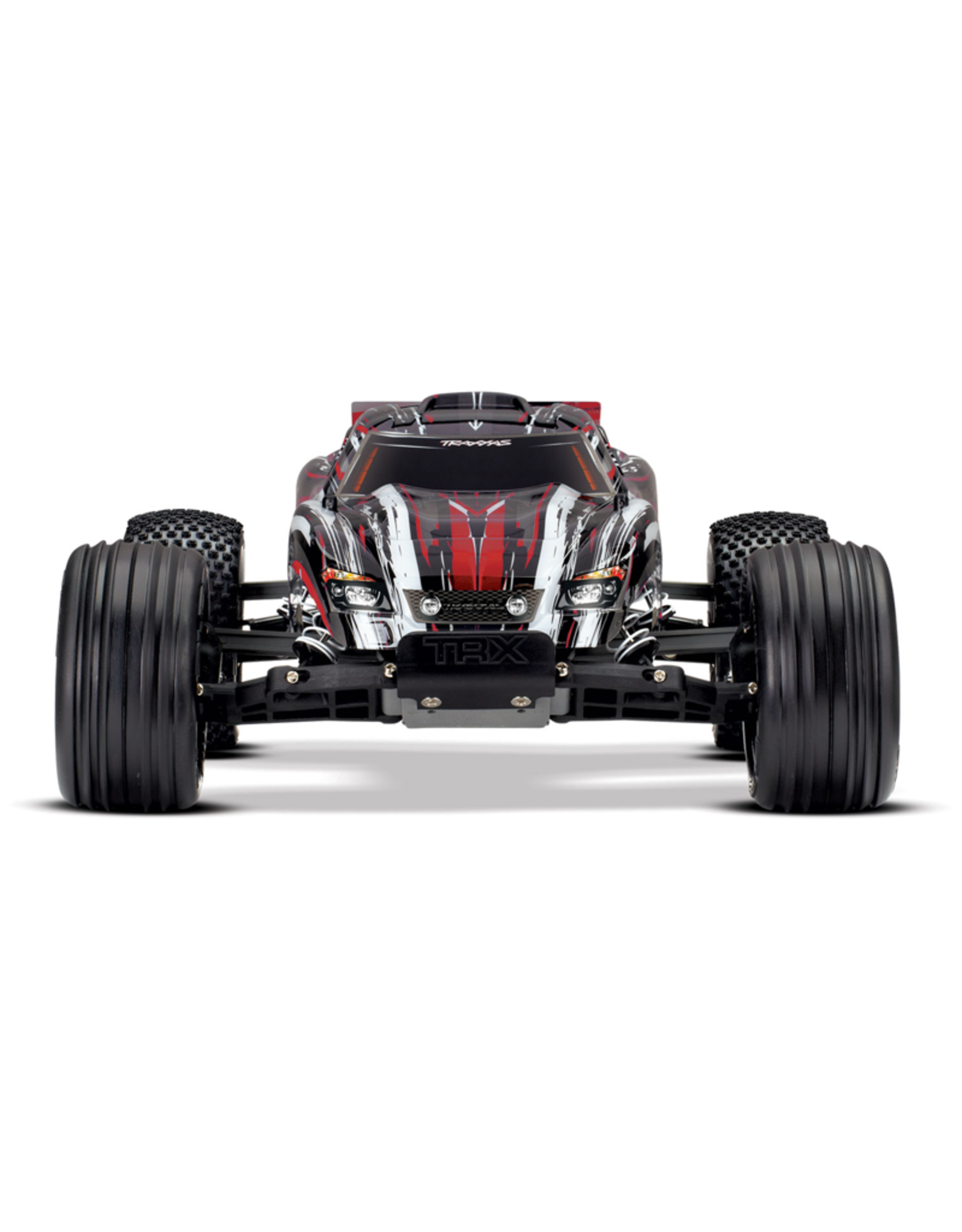 Traxxas TRA37054-4 RED Rustler: 1/10 Scale Stadium Truck with TQ 2.4 GHz radio system (DOES NOT COME WITH BATTERY & DC CHARGER)