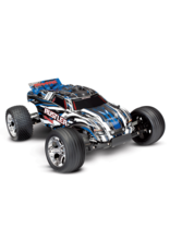 Traxxas TRA37054-4 BLUE Rustler: 1/10 Scale Stadium Truck with TQ 2.4 GHz radio system (DOES NOT COME WITH BATTERY & DC CHARGER)