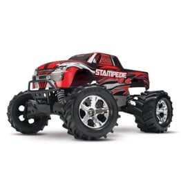 Traxxas TRA67054-1-RED Stampede® 4X4 : 1/10-scale 4WD Monster Truck. Ready-To-Race® with TQ 2.4GHz radio system and XL-5 ESC (fwd/rev). Includes: 7-Cell NiMH 3000mAh Traxxas® batte