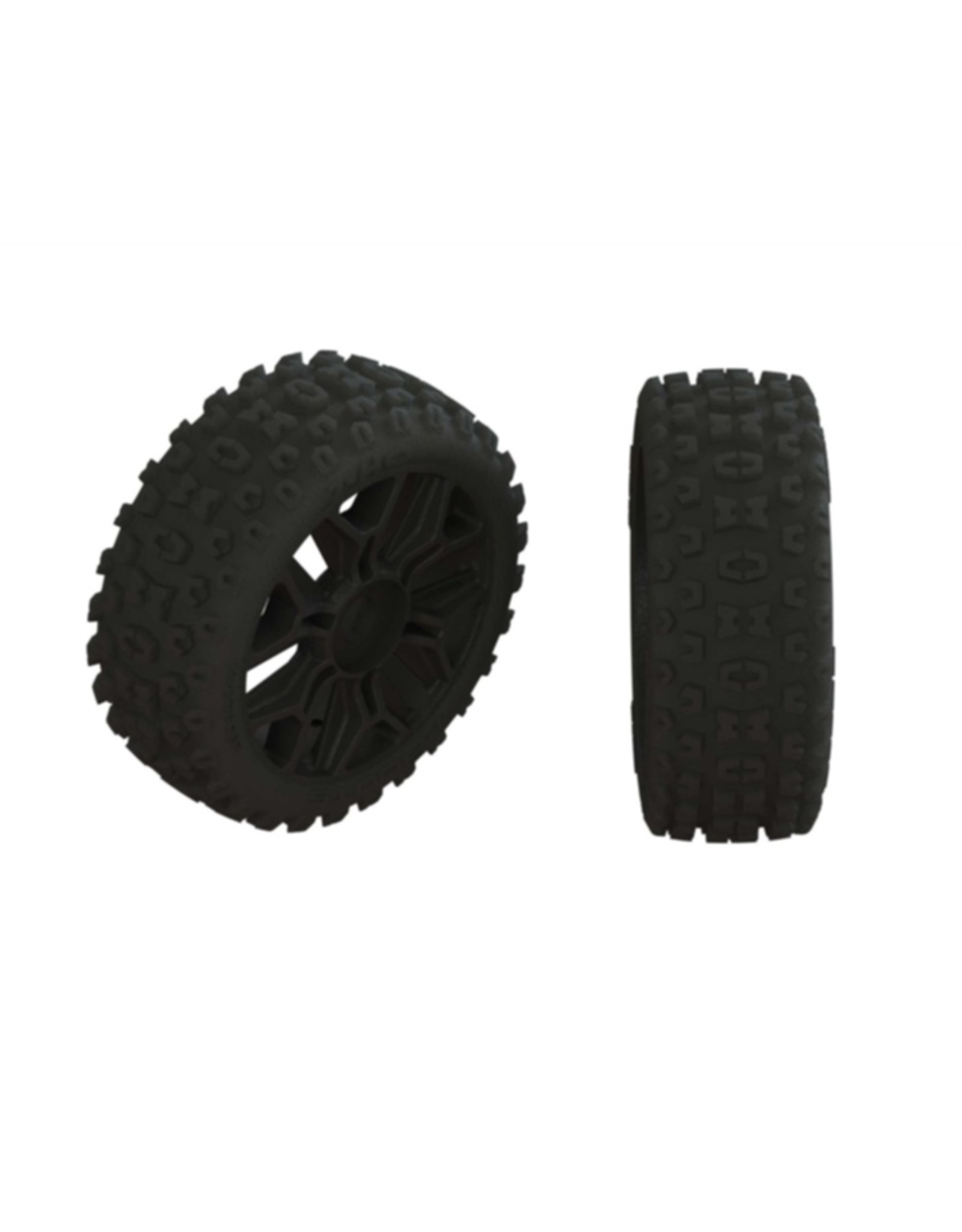 Arrma ARA550088 Dboots '2HO' Tire Set Glued Gun Metal (2)