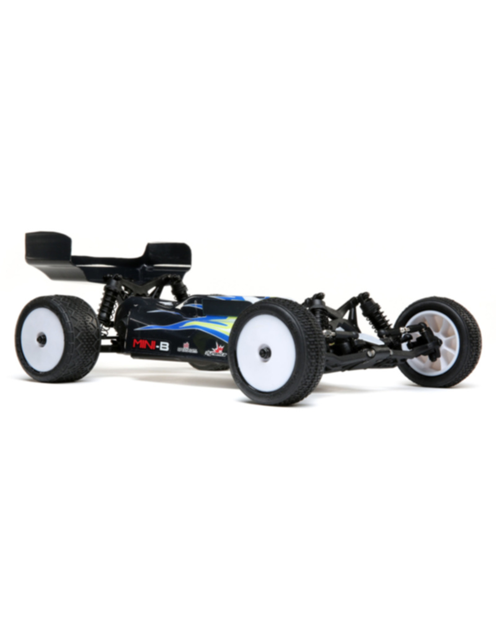 Losi LOS01016T2 1/16 Mini-B Brushed RTR 2WD Buggy, Black/White