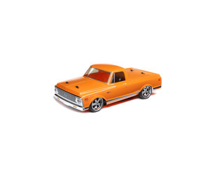 LOS03034T1 1972 Chevy C10 Pickup, 1/10 AWD V100 RTR, Orange