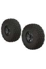 Arrma AR550043 dBoots Fortress SC Tire Set Glued Blk Chrm (2)