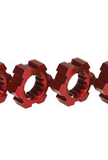 Traxxas TRA7756R Wheel Hubs Hex Aluminum Red-Anodized X-Maxx (4)