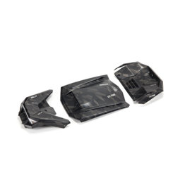 Arrma ARA411023 Exterior Body Panels Painted, Black Camo: FIRETEAM