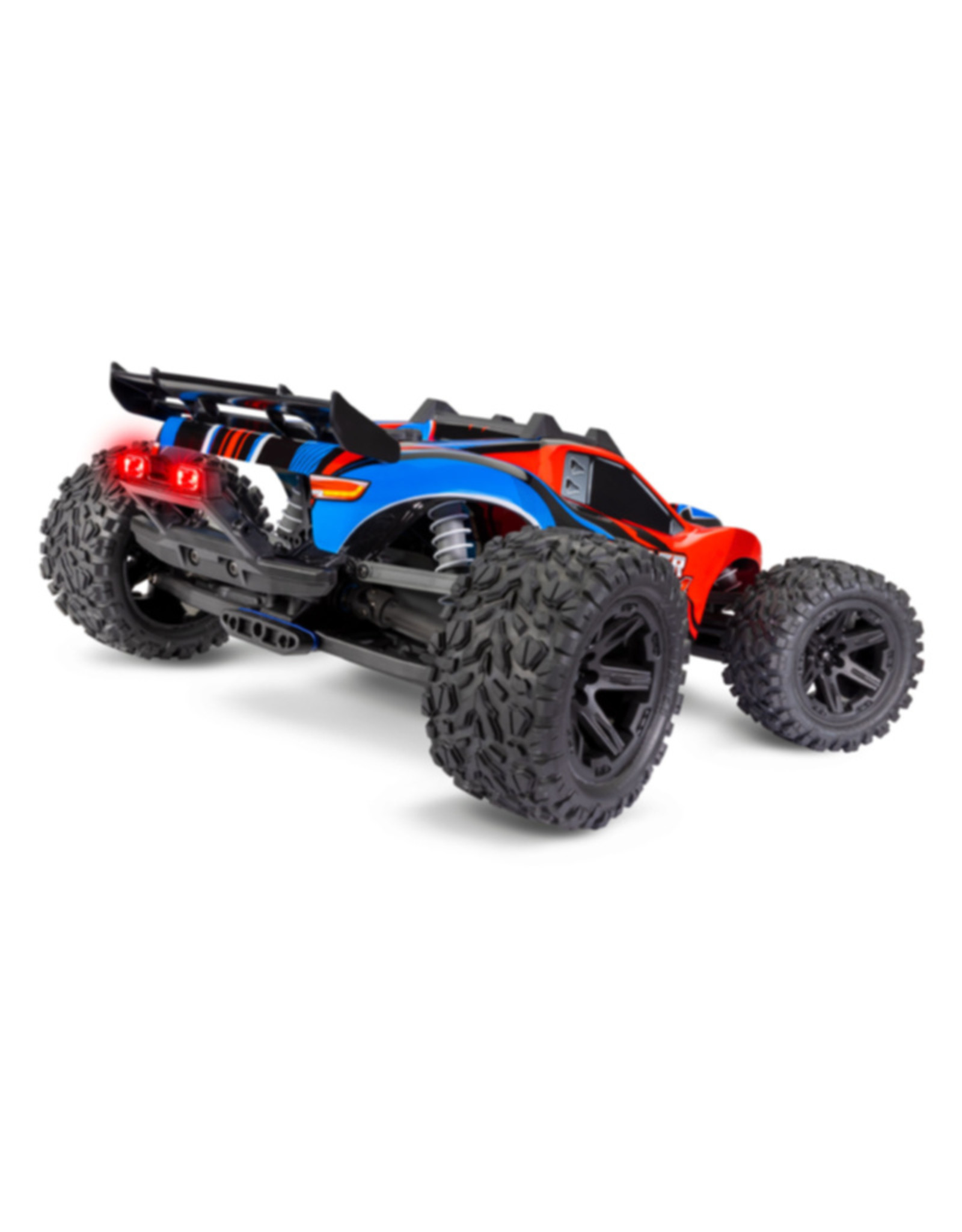 Traxxas TRA67064-61  RUSTLER 4X4 BRUSHED W/ LED LIGHTS RED