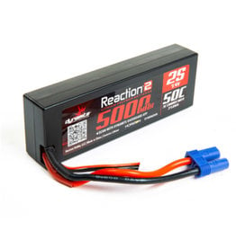 Dynamite DYNB5025H5 Reaction2 7.4V 5000mAh 2S 50C LiPo, Hardcase: EC5