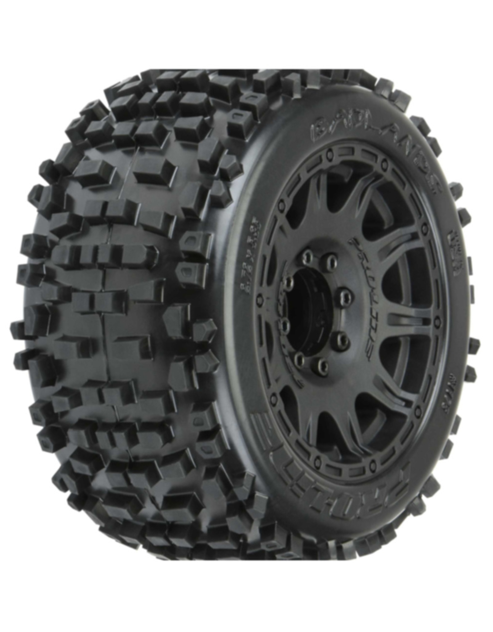 Pro LIne PRO117810 Badlands 3.8" MTD Raid 8x32 Wheels 17mm MT F/R