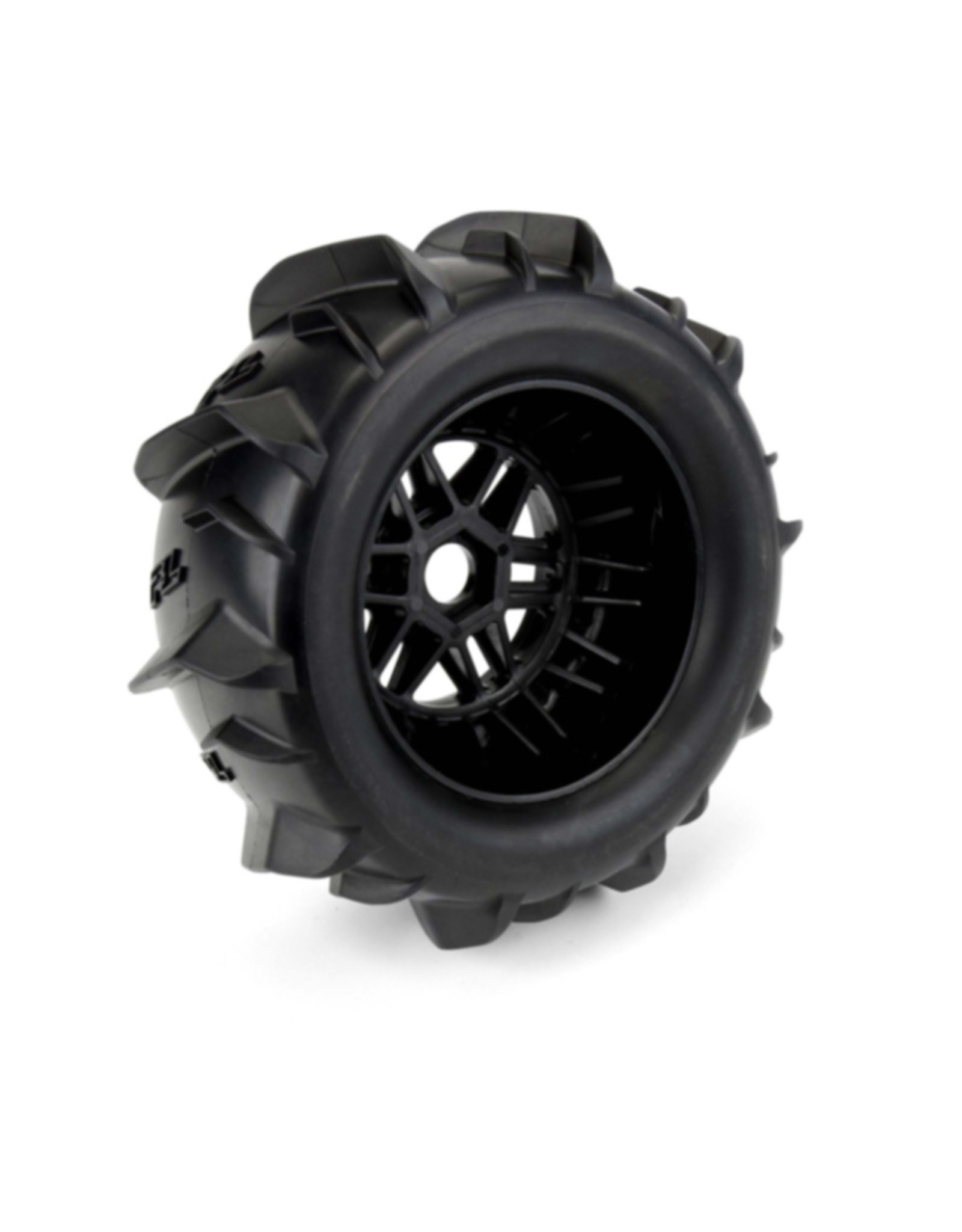 Proline PRO1018910   1/7 Dumont Fr/Rr Sand/Snow Mojave Tires Mounted 17mm Blk Whls (2)