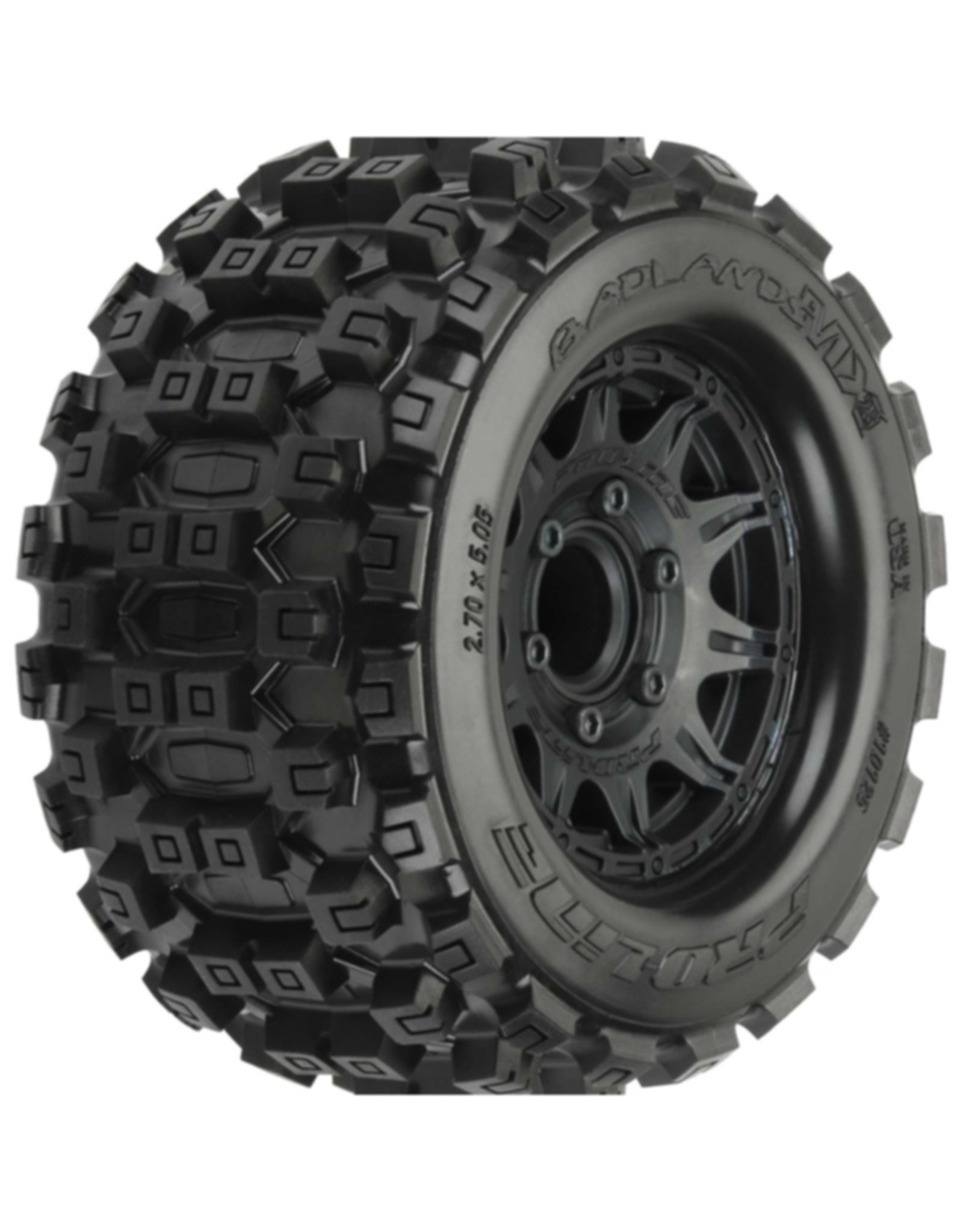 Pro-Line Racing PRO1012510 Badlands MX28 2.8" MTD Raid Black 6x30 F/R