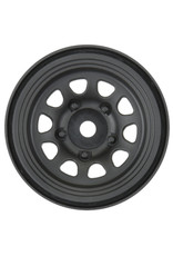 Pro-Line Racing PRO279703 1/10 Keystone Front/Rear 1.55" 12mm Rock Crawler Wheels (2) Black