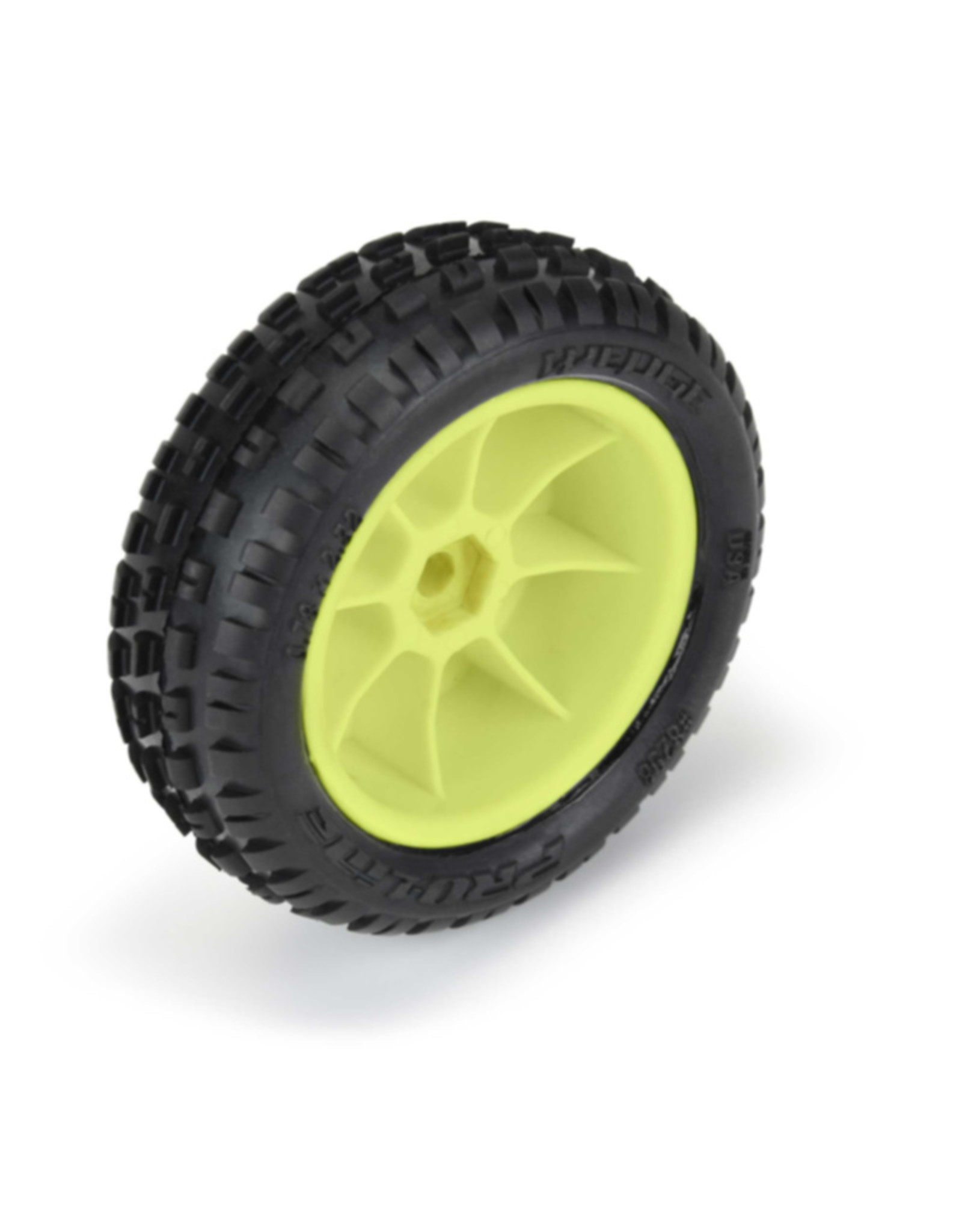 Pro-Line Racing PRO829812		Wedge Carpet Tires MTD Yellow Mini-B Front