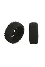 Arrma AR550057 2HO Tire Set Glued Black (2)