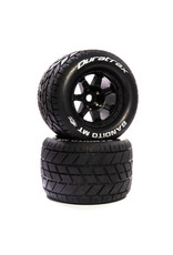 Duratrax DTXC5628  Bandito MT Belt 3.8" Mounted Front/Rear Tires .5 Offset 17mm, Black (2)