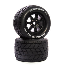 Duratrax DTXC5626 Bandito MT Belt 3.8" Mounted Front/Rear Tires 0 Offset 17mm, Black (2)